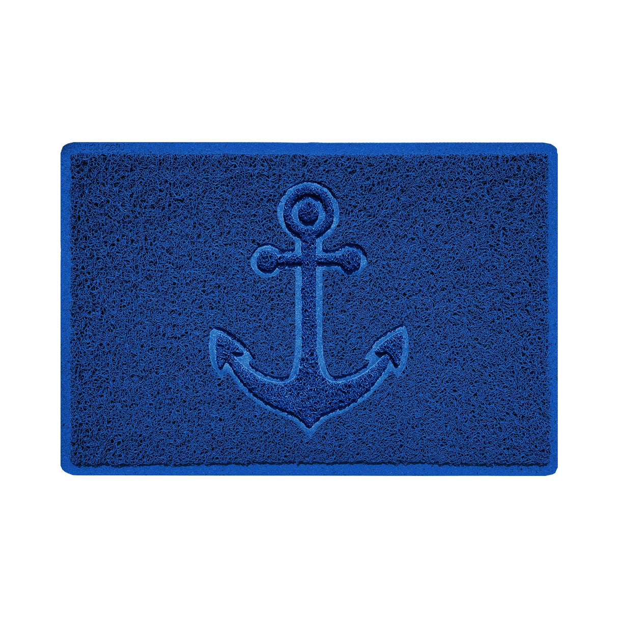 Nicoman "Anchors Away" Grey Spaghetti Door Mat