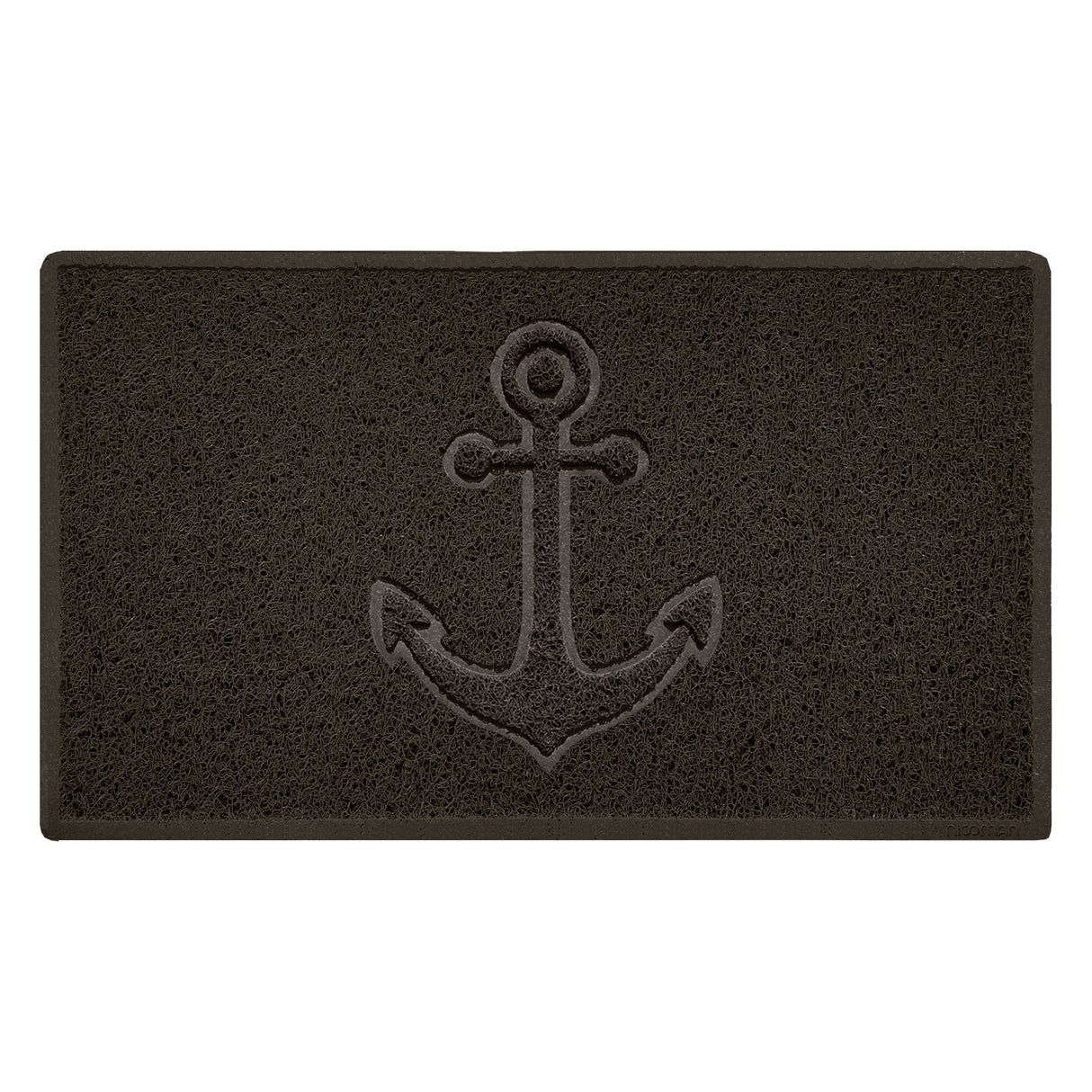 Nicoman Embossed Spaghetti Outdoor Doormat - Brown