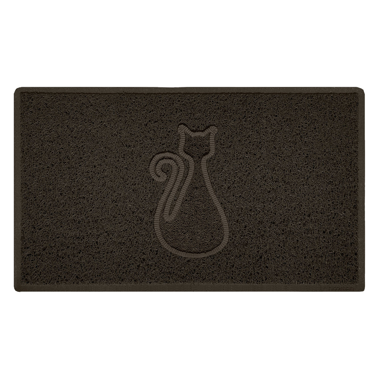 Nicoman Embossed Spaghetti Outdoor Doormat - Brown