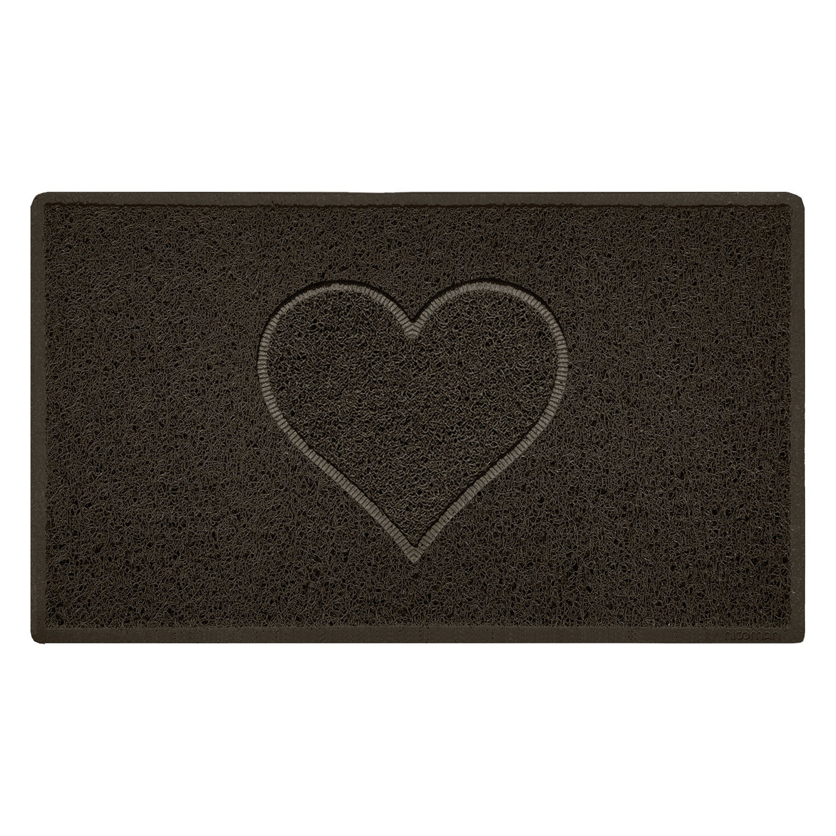 Nicoman Embossed Spaghetti Outdoor Doormat - Brown