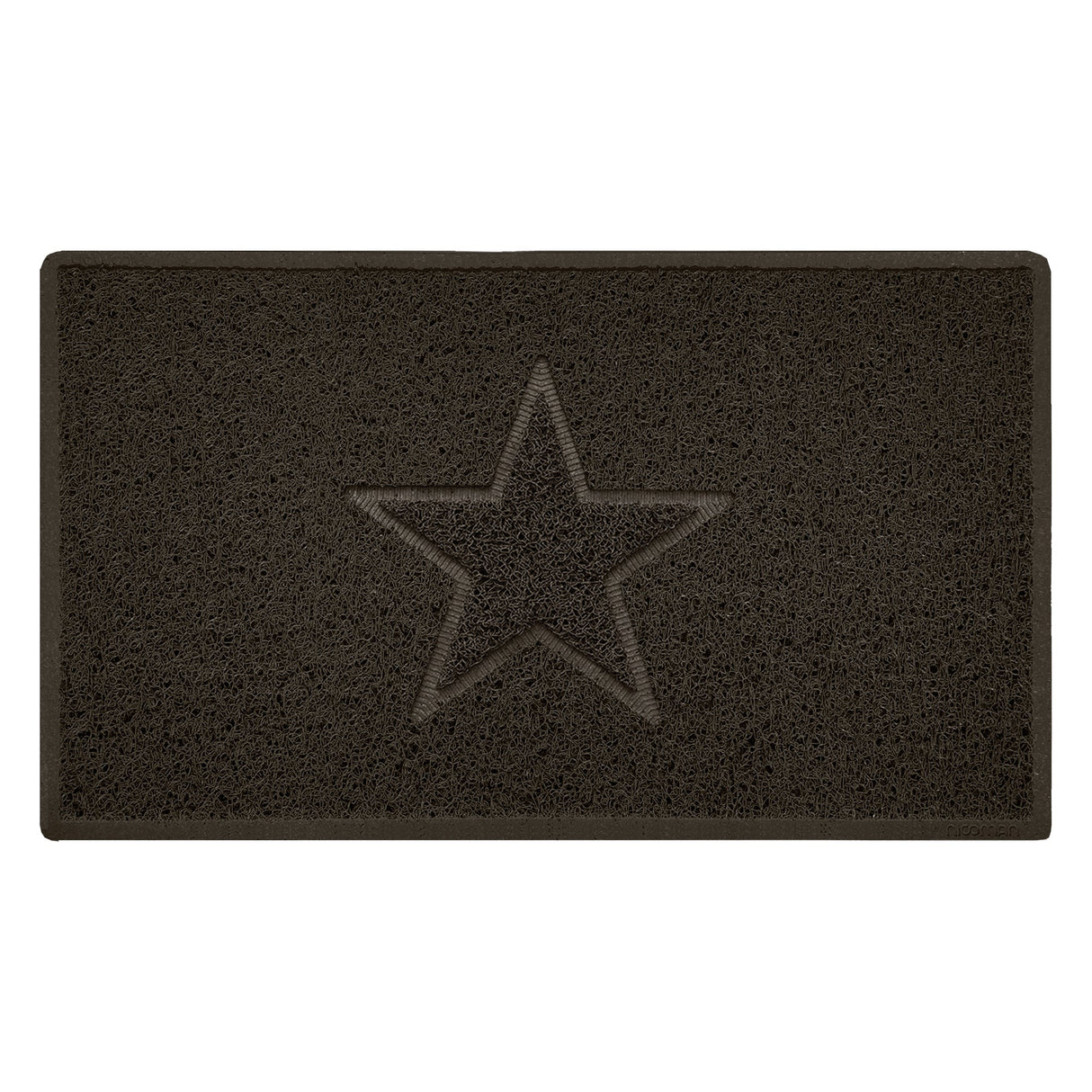 Nicoman Embossed Spaghetti Outdoor Doormat - Brown