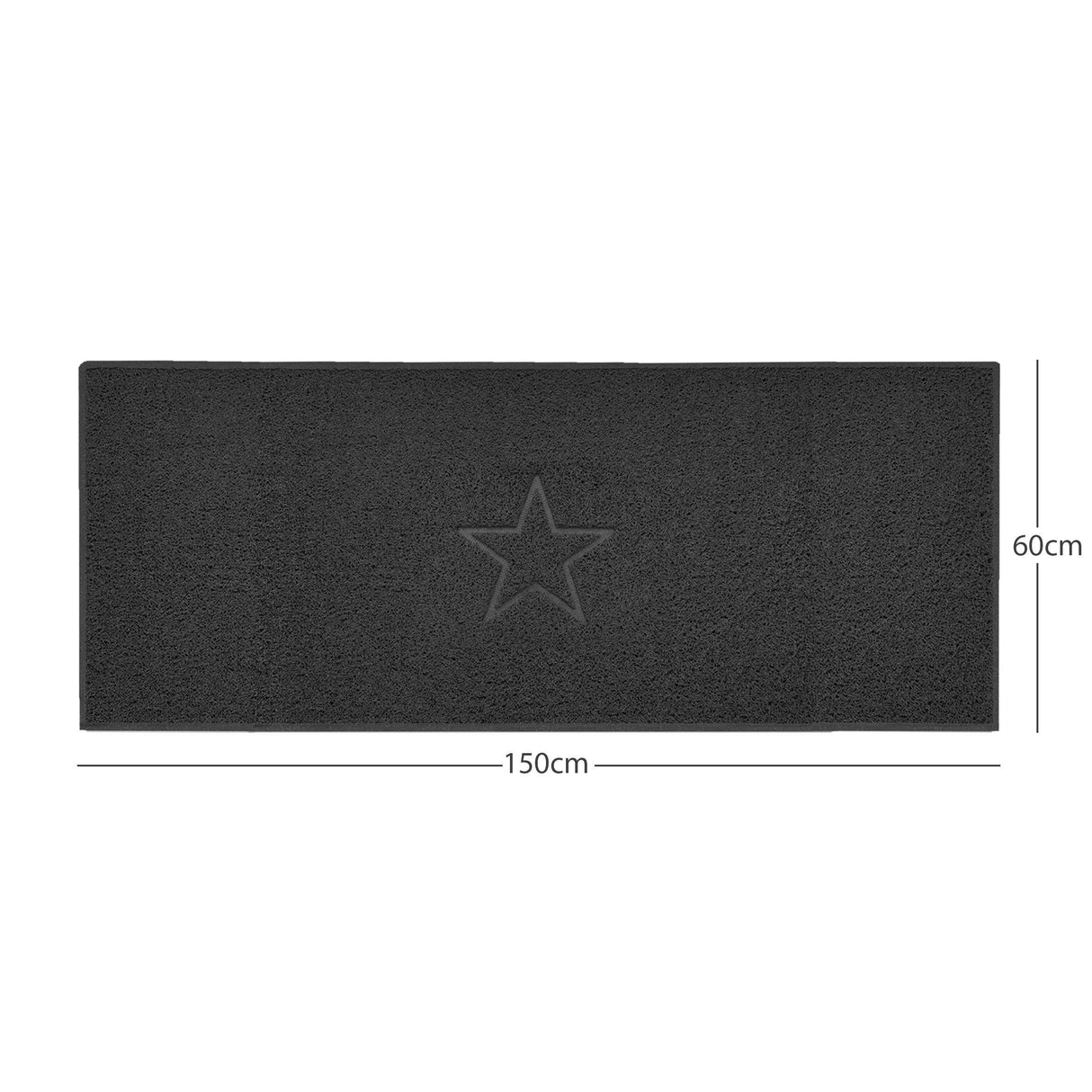 Nicoman "Star" Embossed Loofah Textured Spaghetti Doormat
