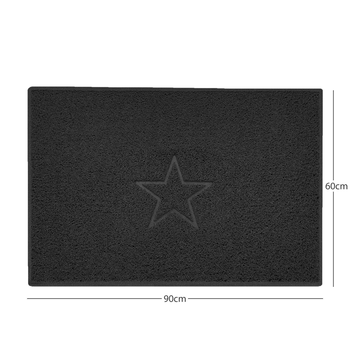Nicoman "Star" Embossed Loofah Textured Spaghetti Doormat