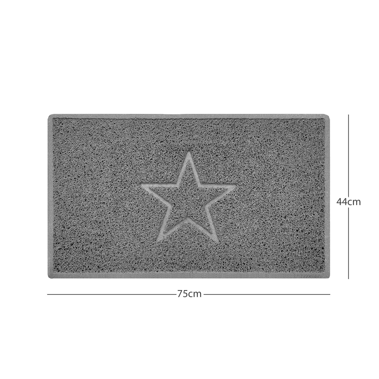 Nicoman "Star" Embossed Loofah Textured Spaghetti Doormat