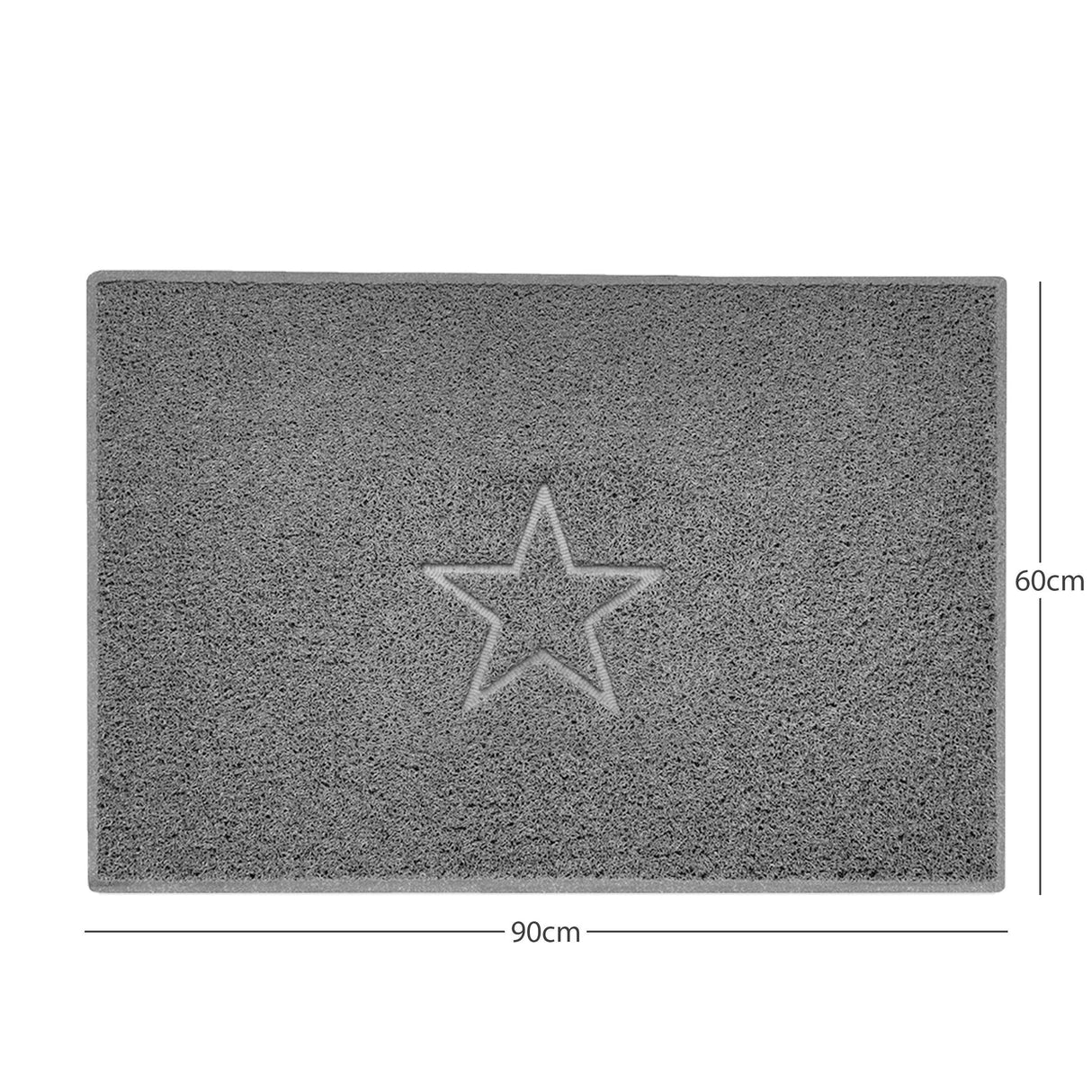 Nicoman "Star" Embossed Loofah Textured Spaghetti Doormat