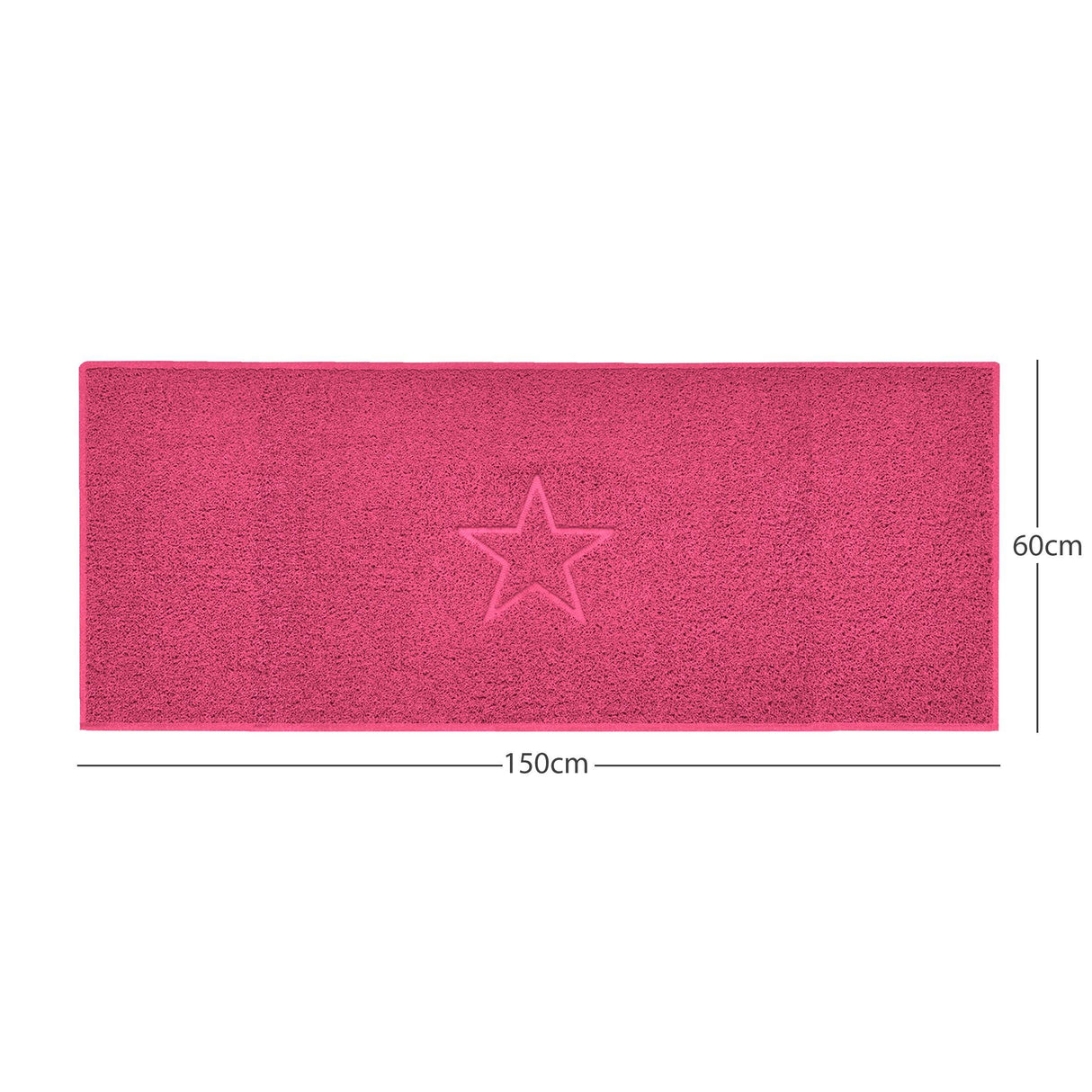 Nicoman "Star" Embossed Loofah Textured Spaghetti Doormat