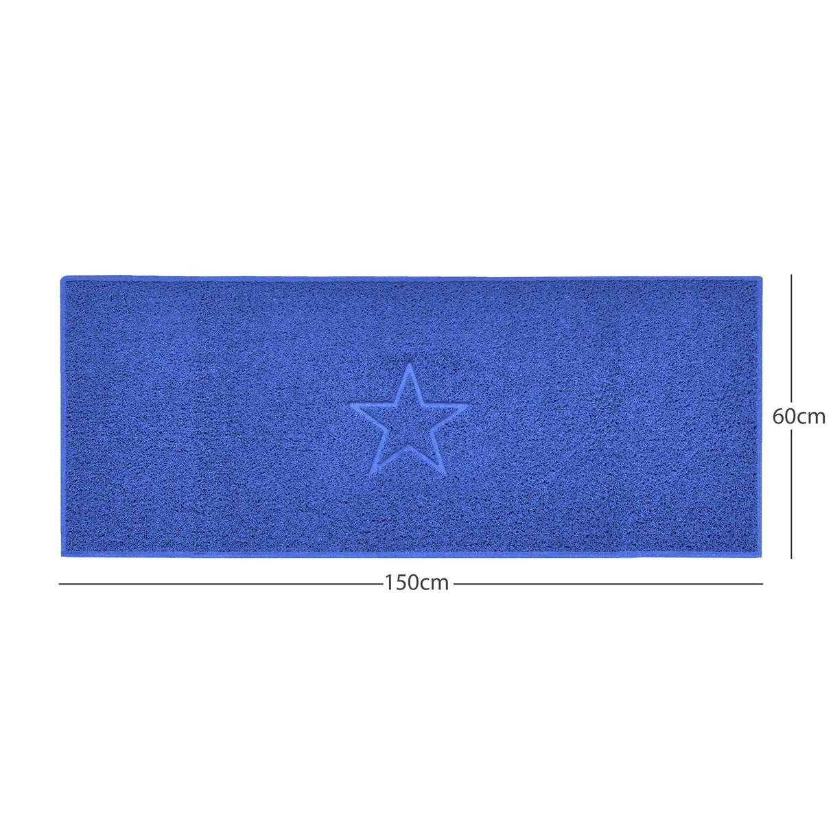 Nicoman "Star" Embossed Loofah Textured Spaghetti Doormat