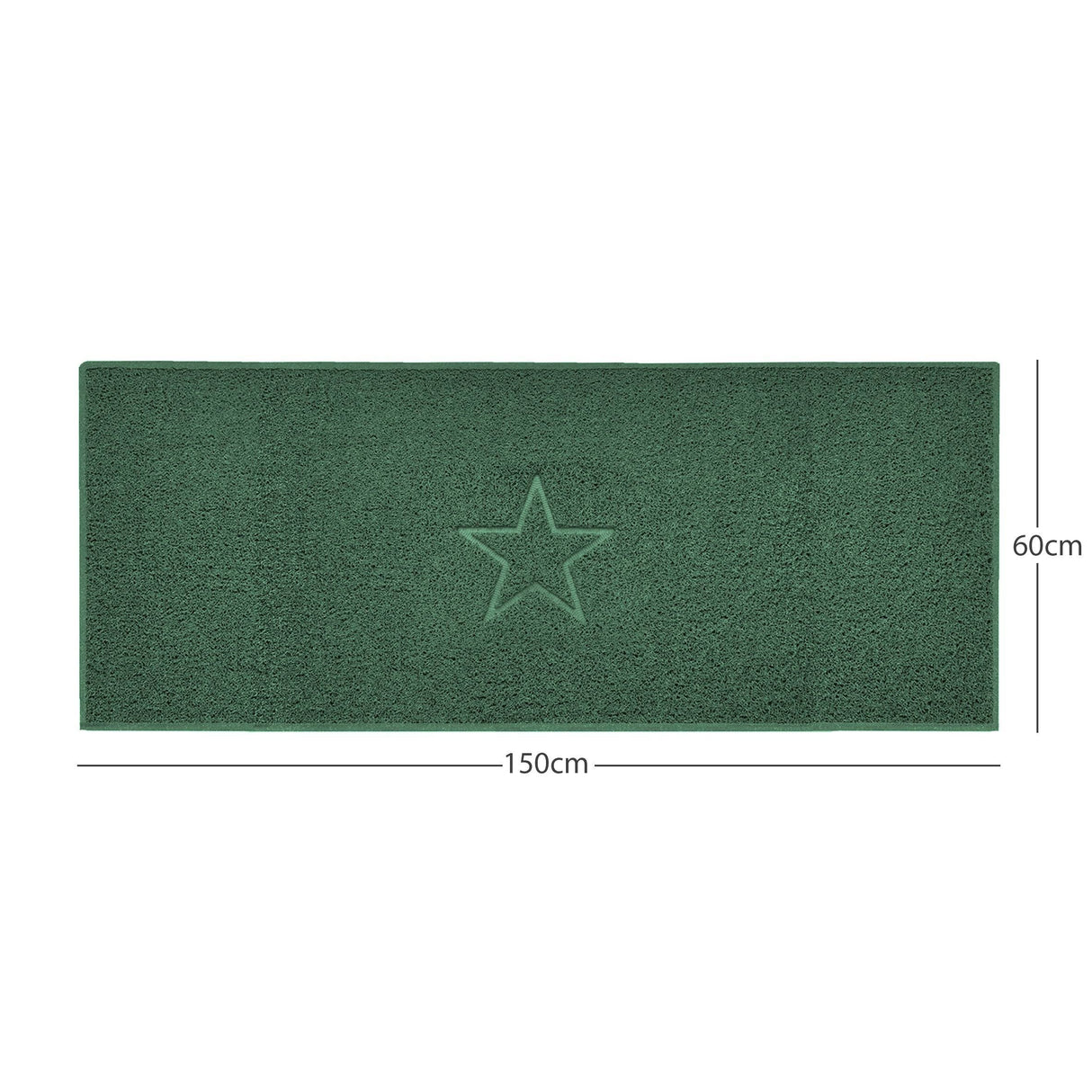 Nicoman "Star" Embossed Loofah Textured Spaghetti Doormat