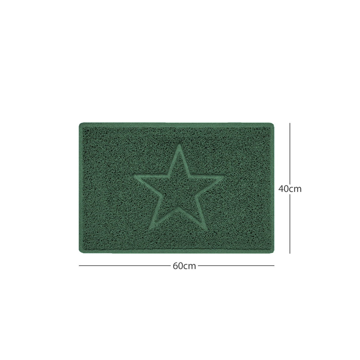 Nicoman "Star" Embossed Loofah Textured Spaghetti Doormat