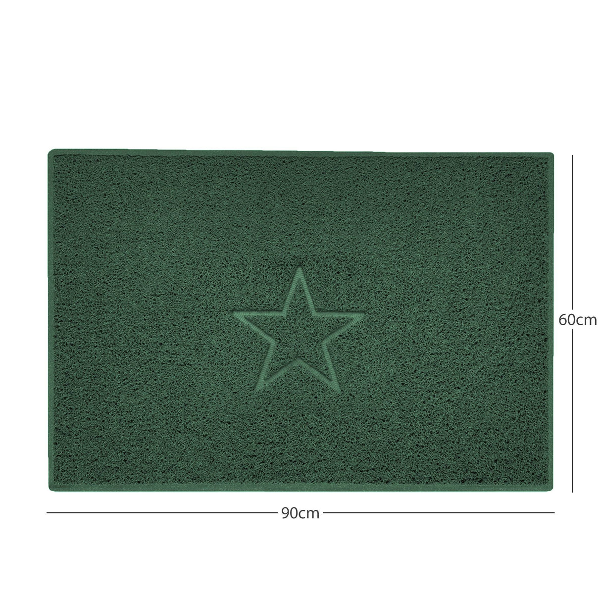 Nicoman "Star" Embossed Loofah Textured Spaghetti Doormat