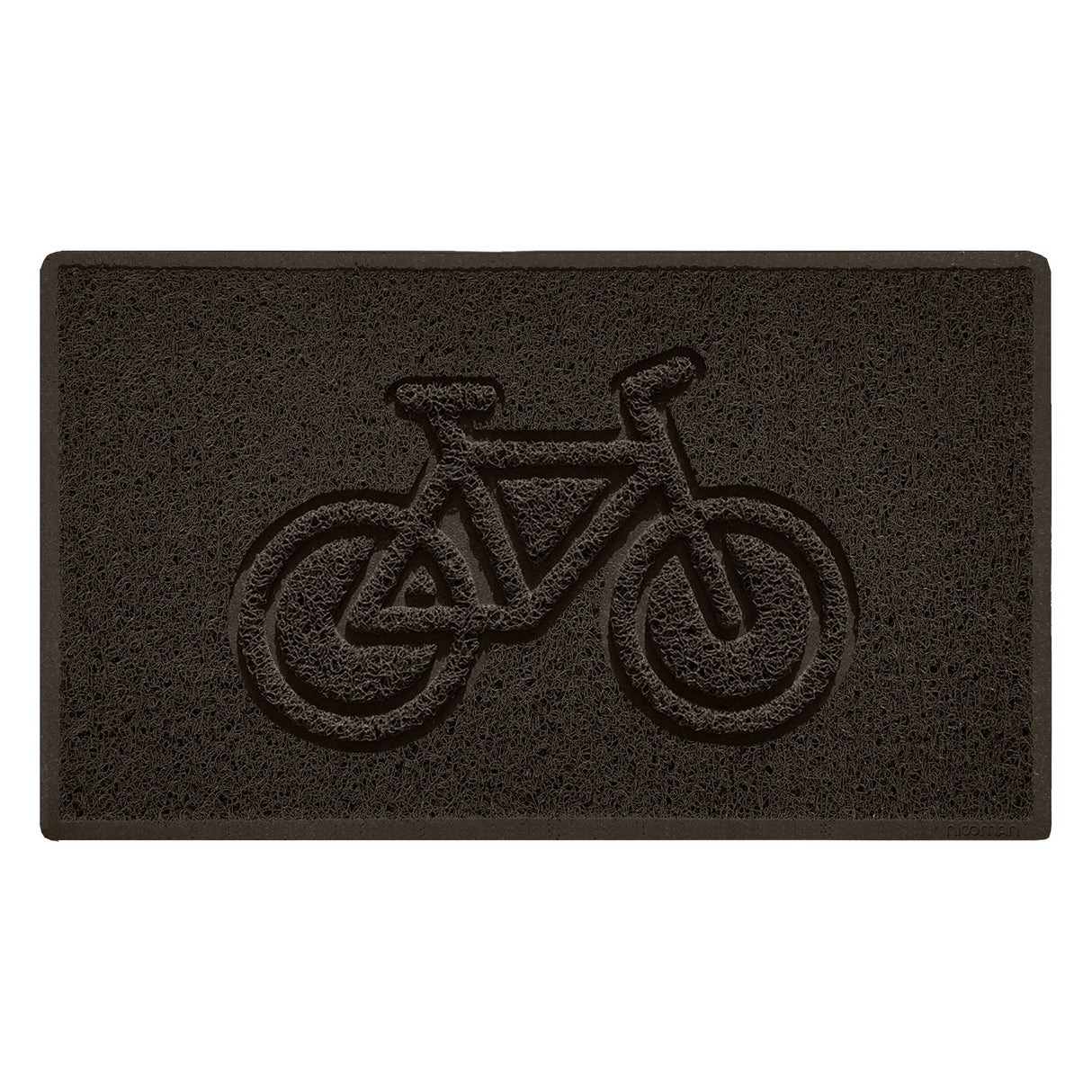 Nicoman Embossed Spaghetti Outdoor Doormat - Brown