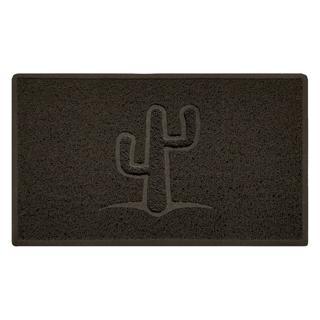 Nicoman Embossed Spaghetti Outdoor Doormat - Brown