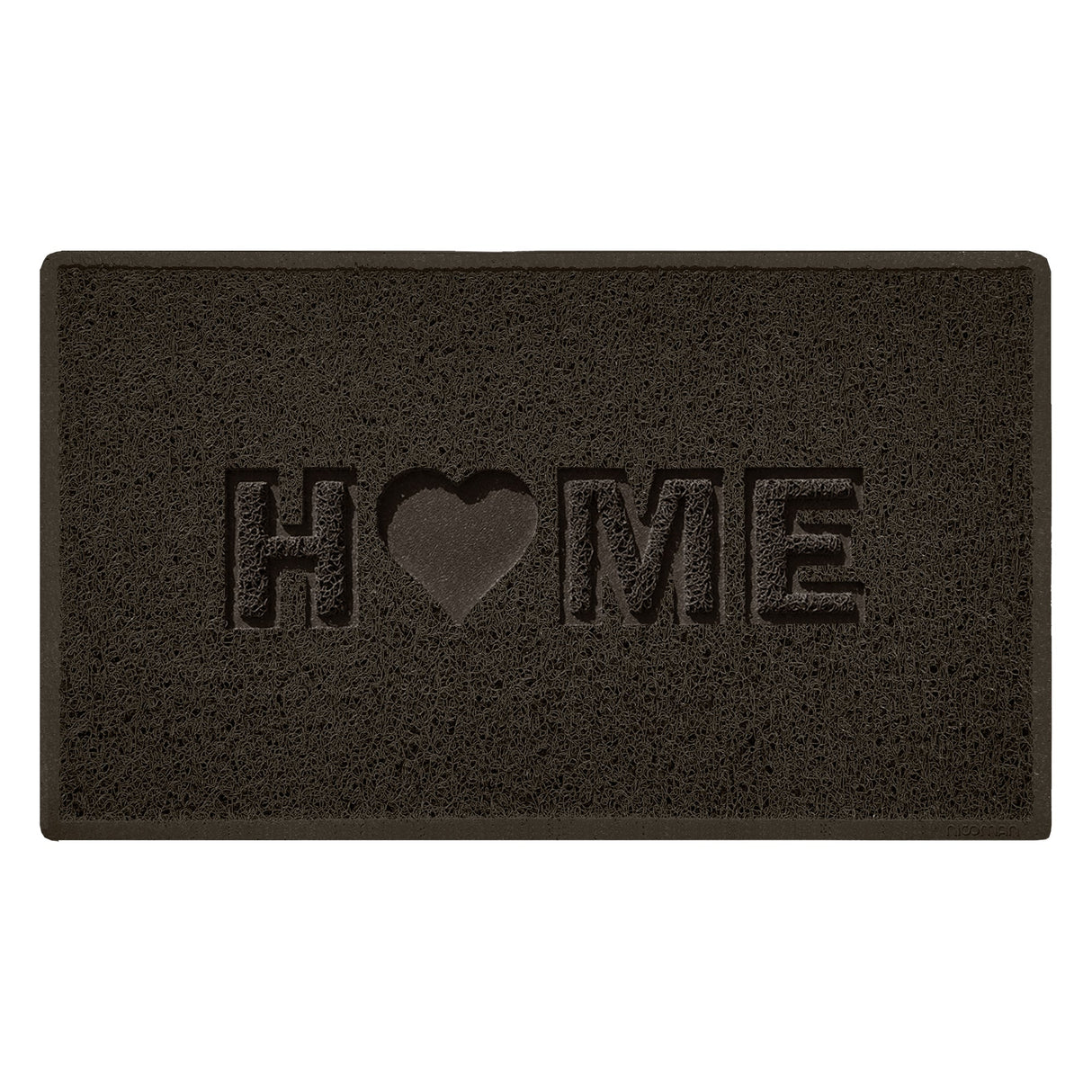 Nicoman Embossed Spaghetti Outdoor Doormat - Brown