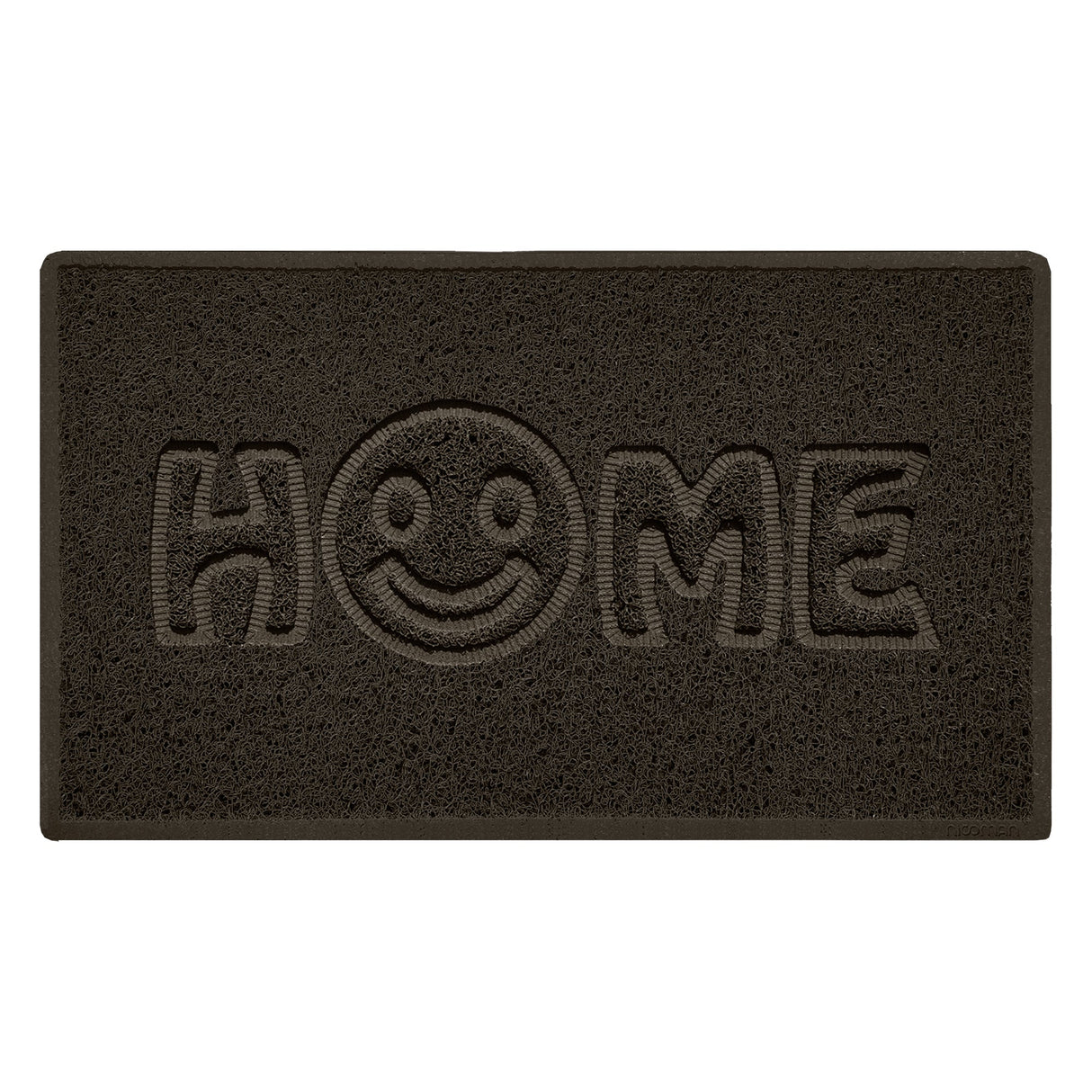 Nicoman Embossed Spaghetti Outdoor Doormat - Brown