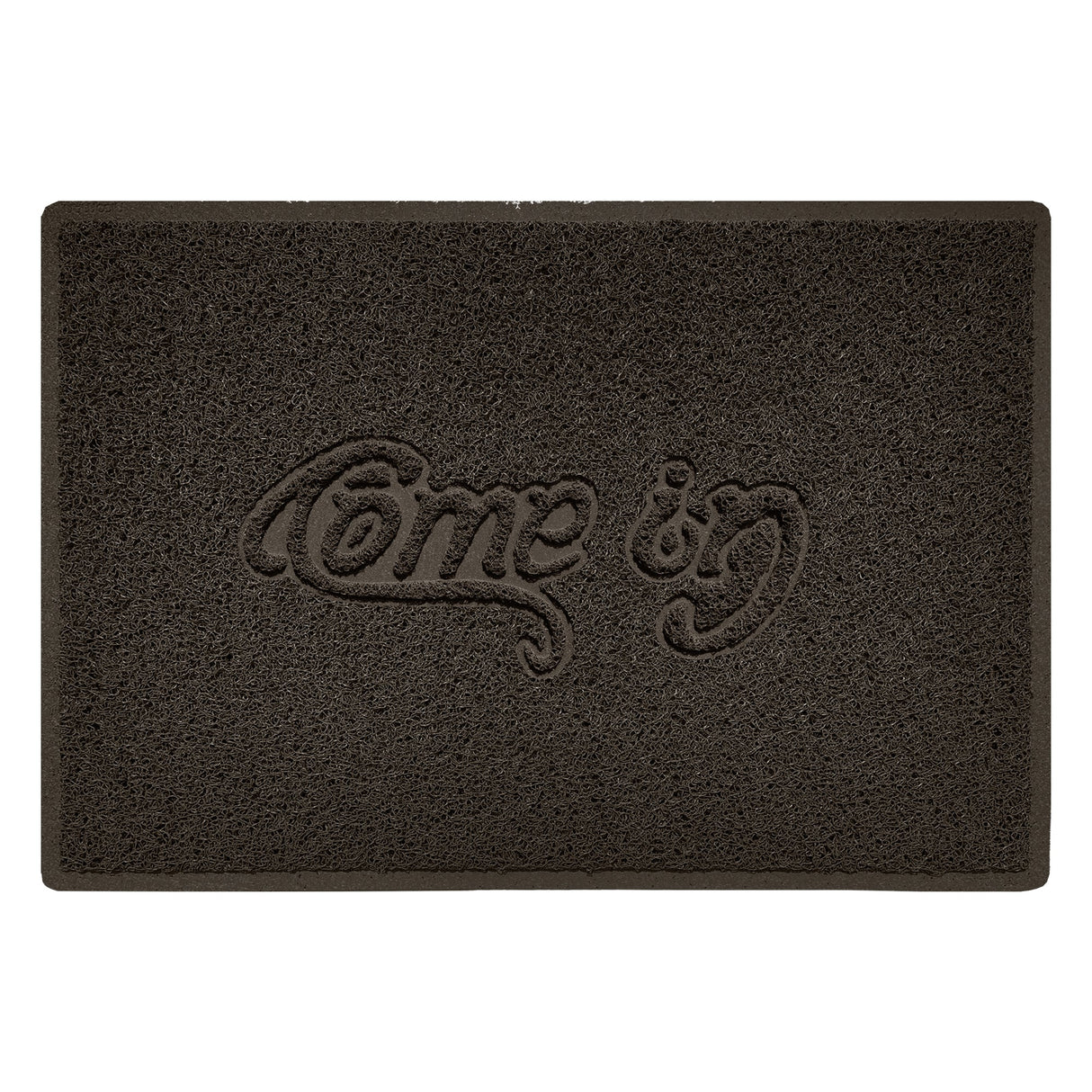 Nicoman Embossed Spaghetti Outdoor Doormat - Brown