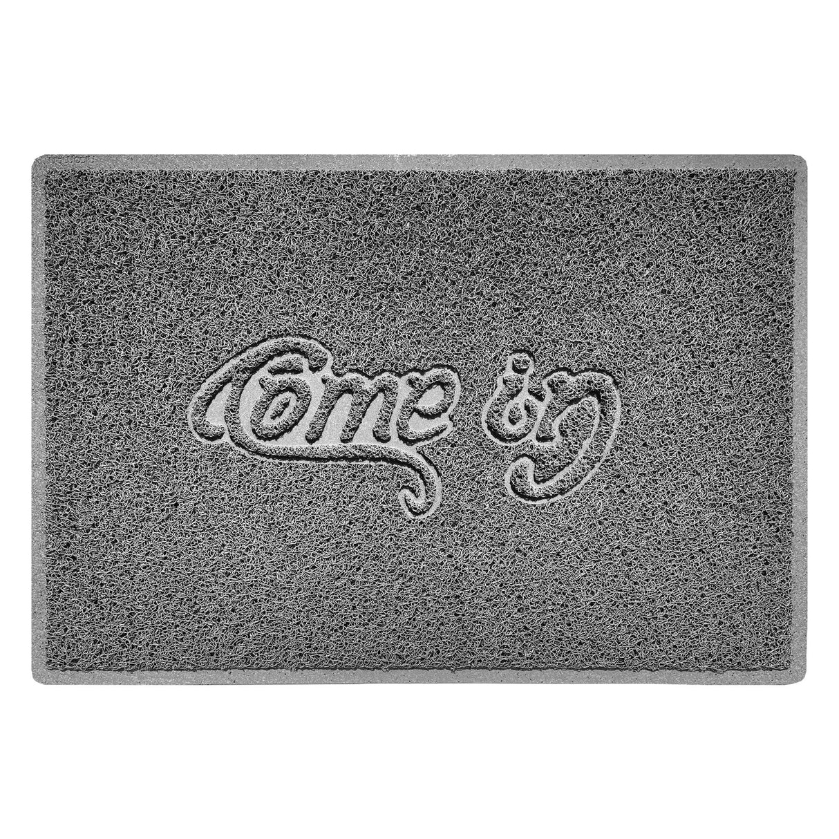 Nicoman "Come In" Grey Spaghetti Door Mat