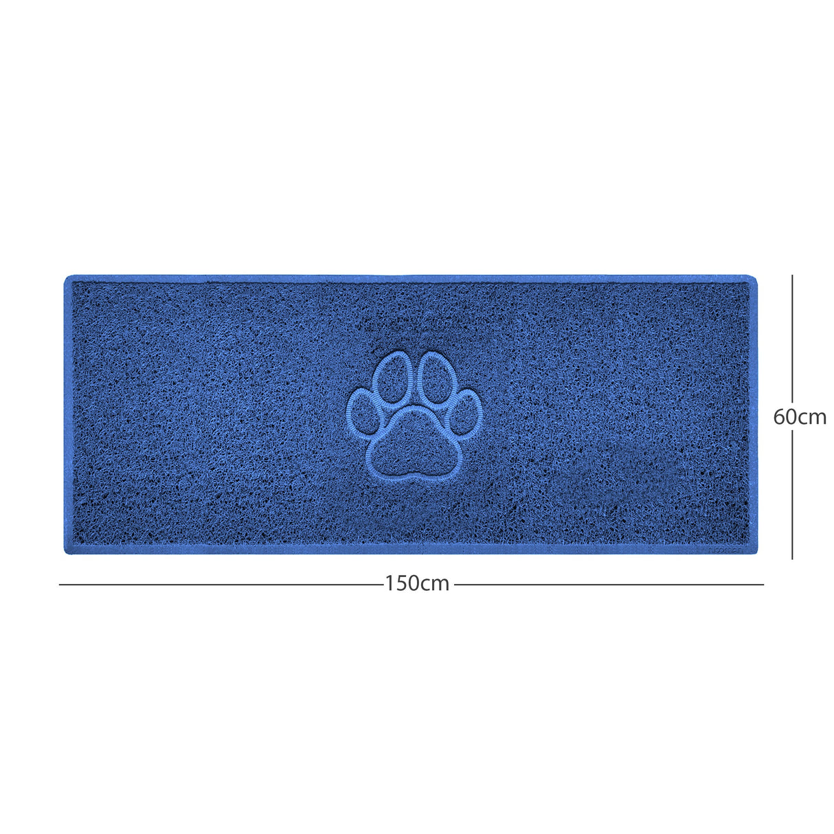 Nicoman "Paw Print" Embossed Loofah Textured Spaghetti Door Mat
