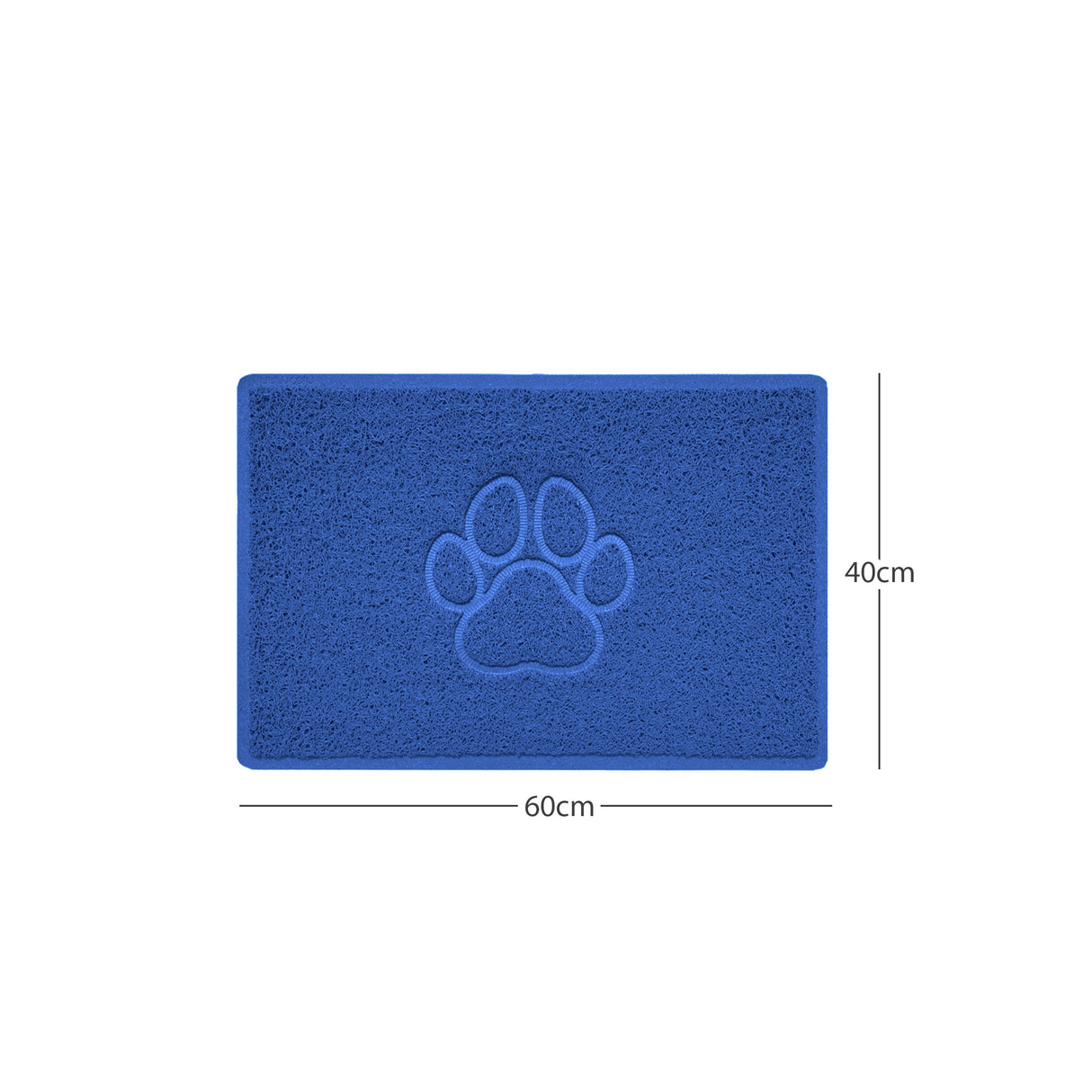 Nicoman "Paw Print" Embossed Loofah Textured Spaghetti Door Mat