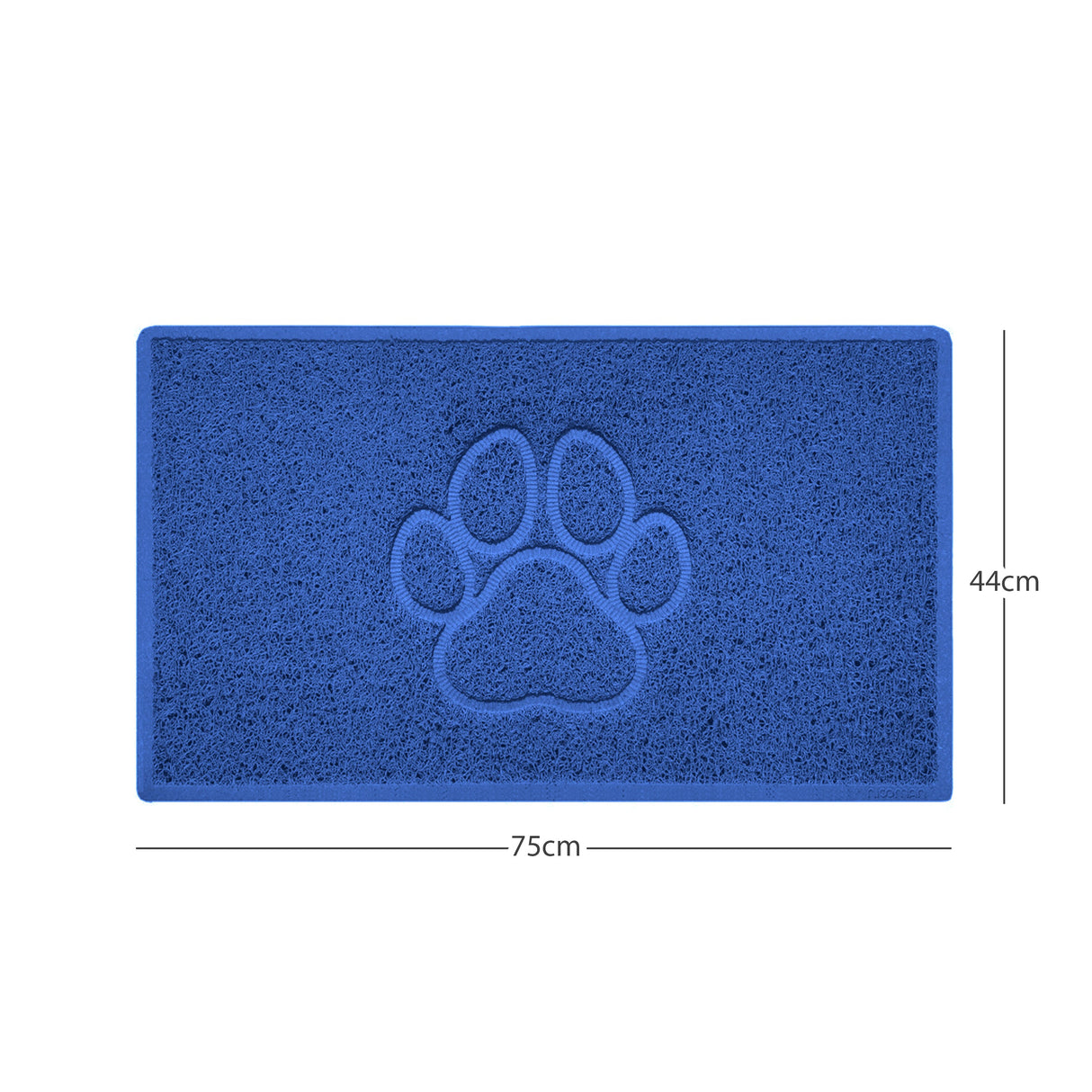 Nicoman "Paw Print" Embossed Loofah Textured Spaghetti Door Mat