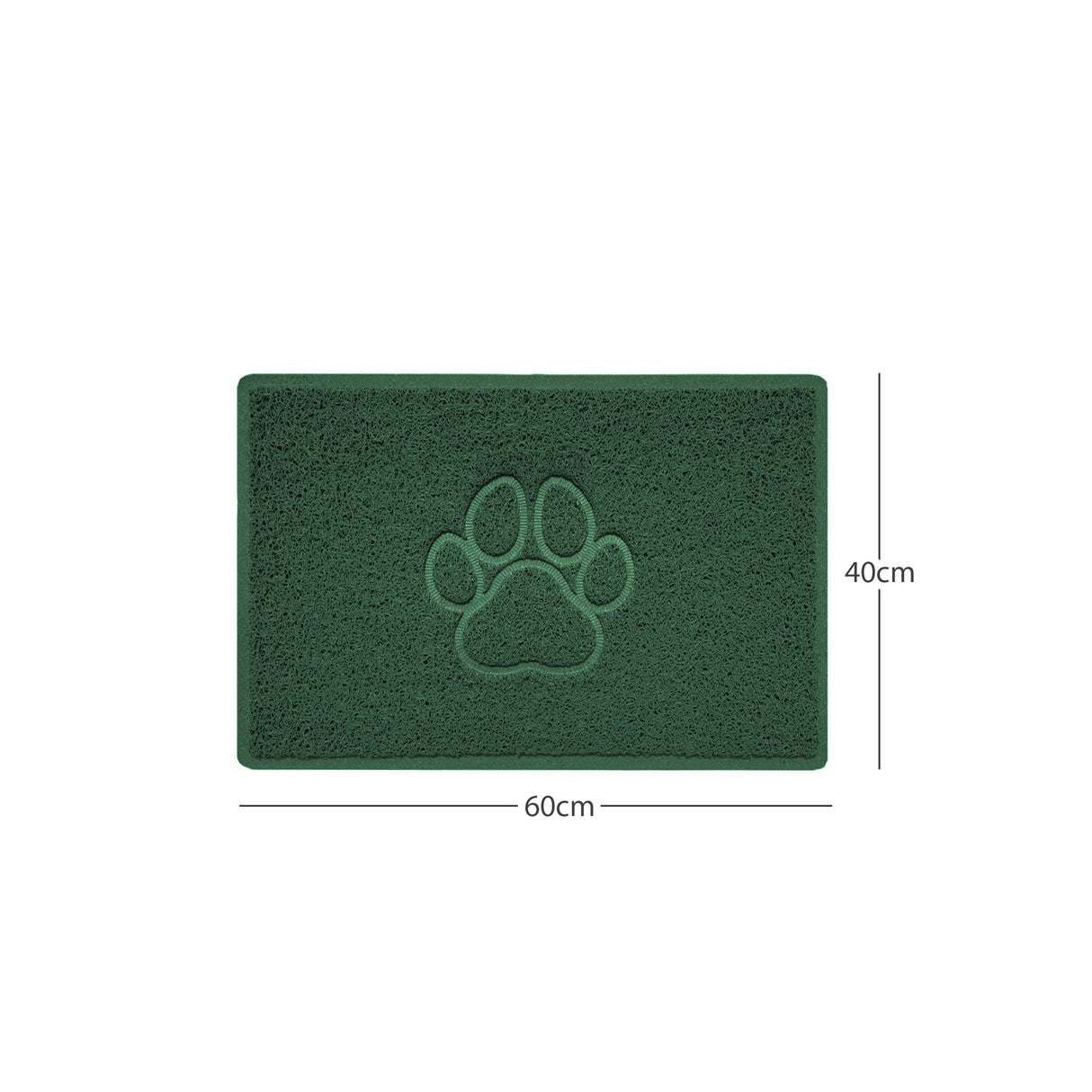 Nicoman "Paw Print" Embossed Loofah Textured Spaghetti Door Mat