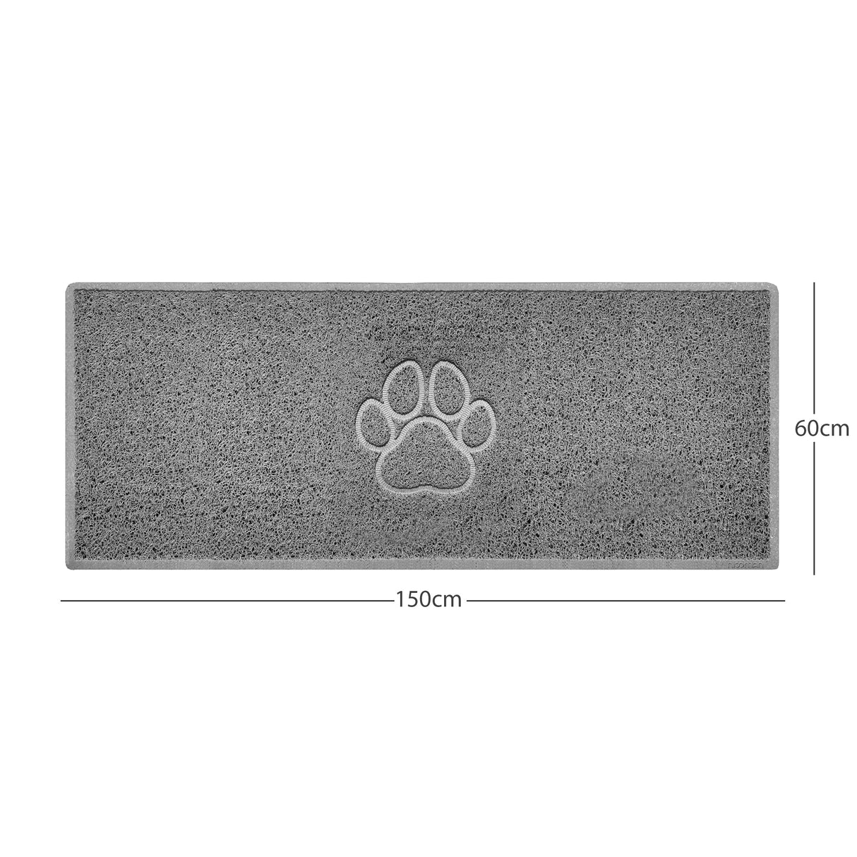 Nicoman "Paw Print" Embossed Loofah Textured Spaghetti Door Mat