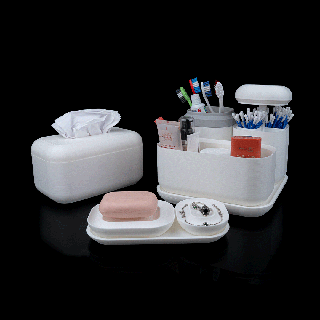 Filamora Studios Essential Home Organisation Kit Sleek Storage System