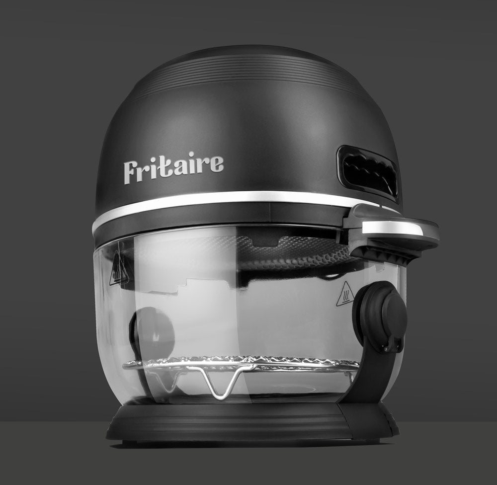 Fritaire Self-Cleaning Glass Bowl Air Fryer 9-in-1 - Midnight Black