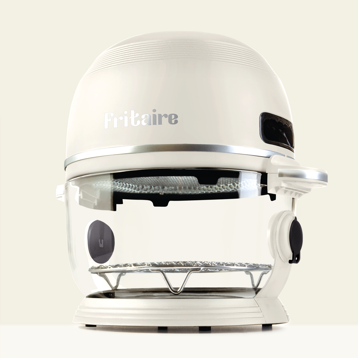 Fritaire Self-Cleaning Glass Bowl Air Fryer - Lily White