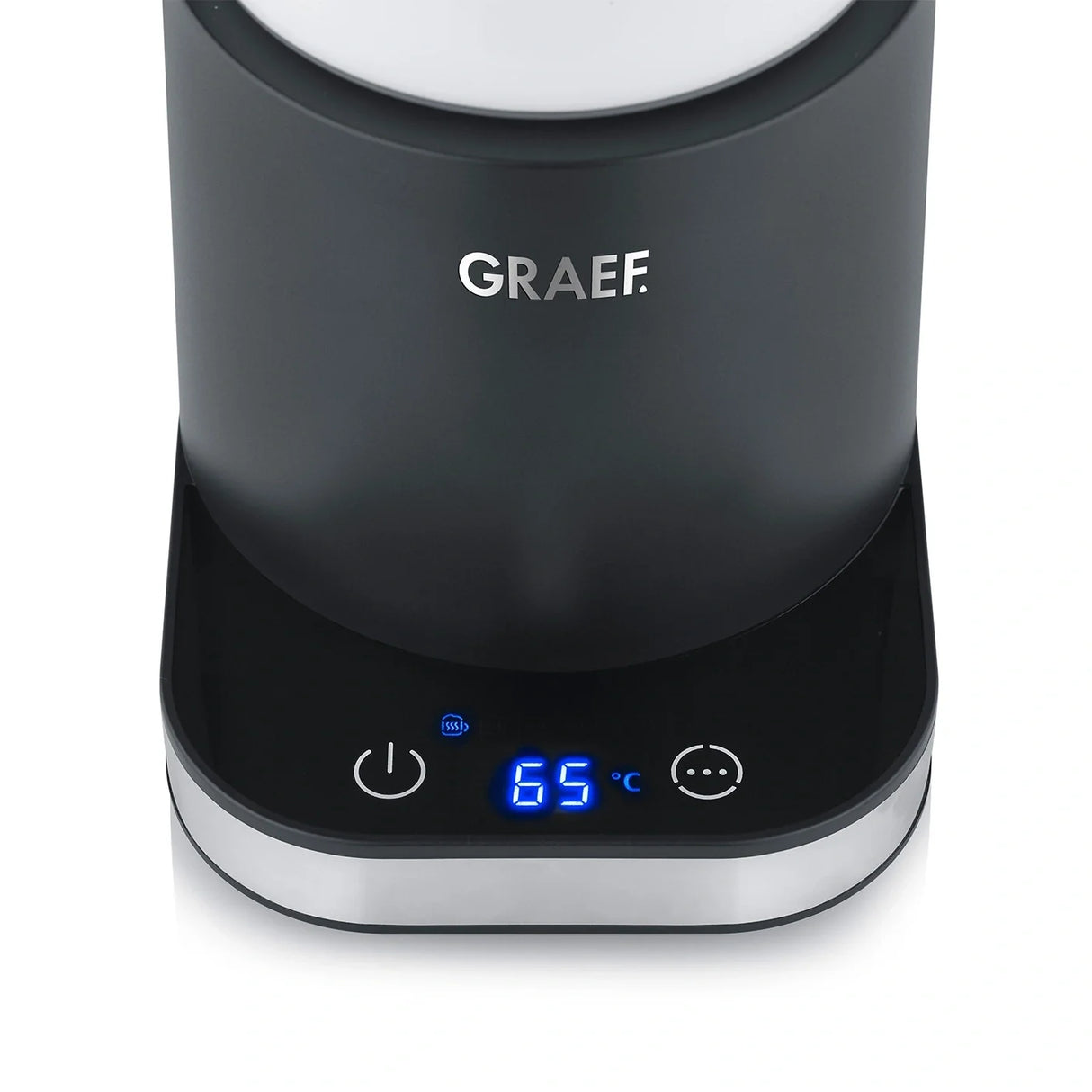 Graef Glass Induction Milk Frother - Black
