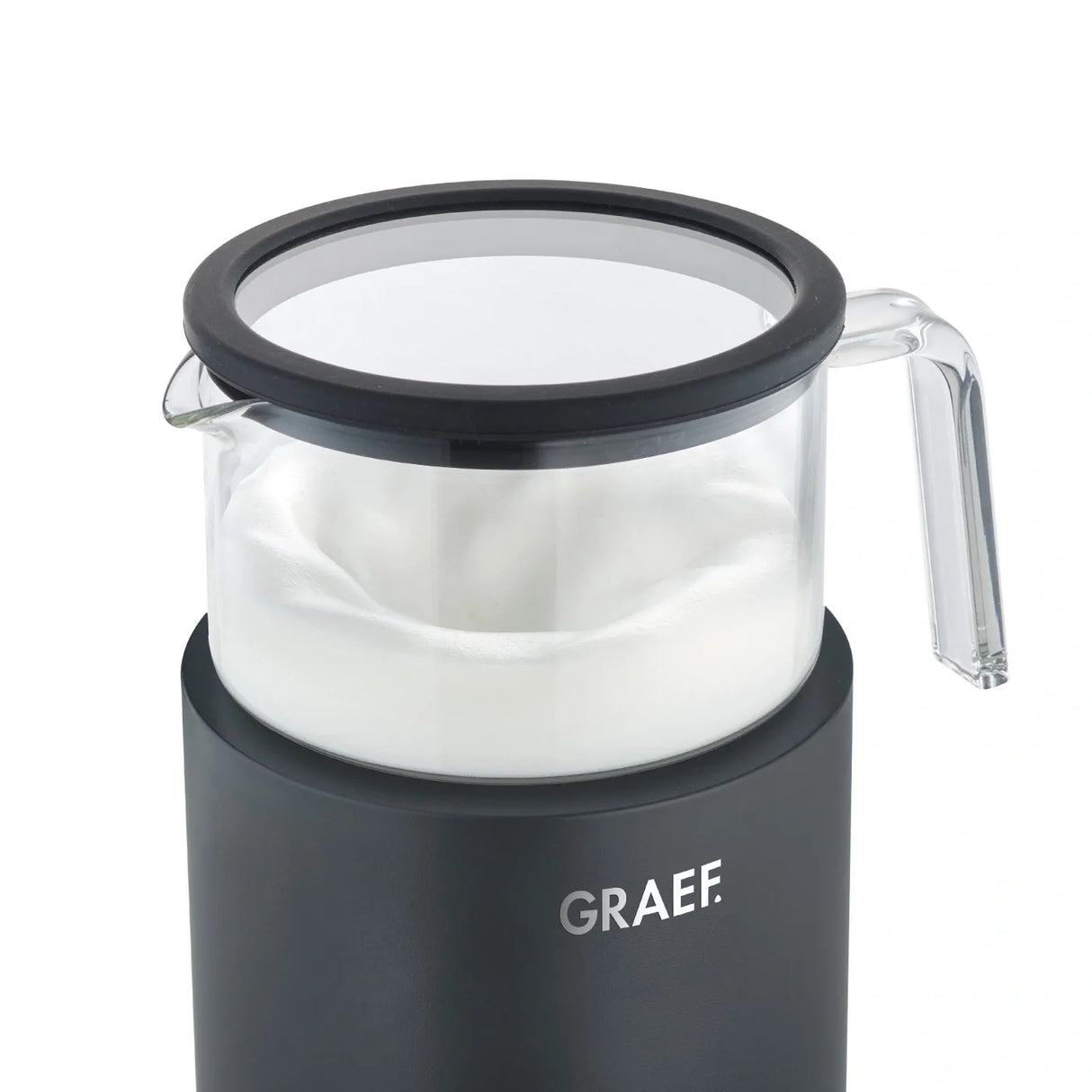 Graef Glass Induction Milk Frother - Black