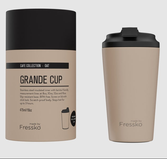 Fressko Oat Reusable Travel Mug Stainless Steel