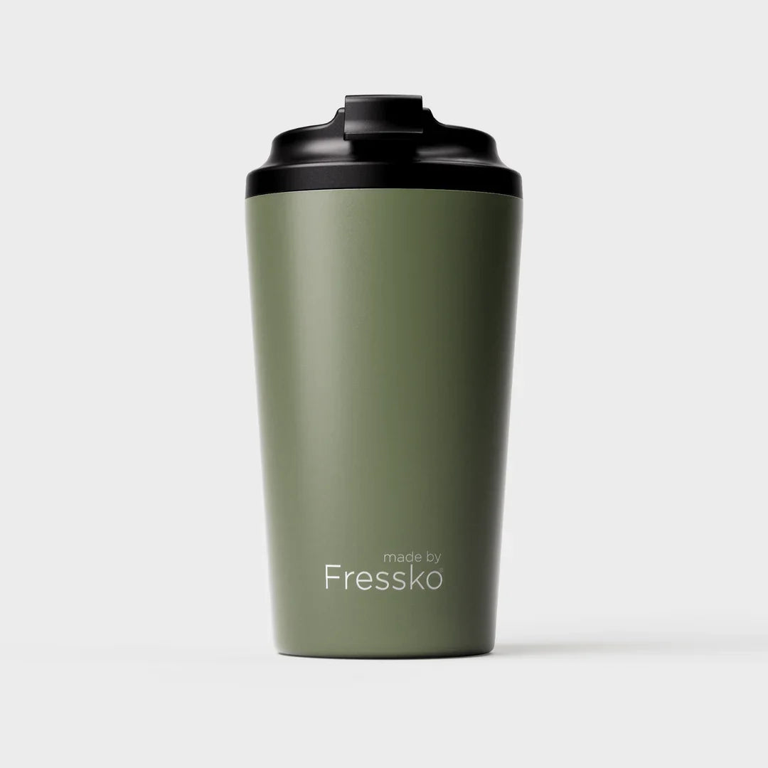 Fressko Khaki Reusable Travel Mug Stainless Steel