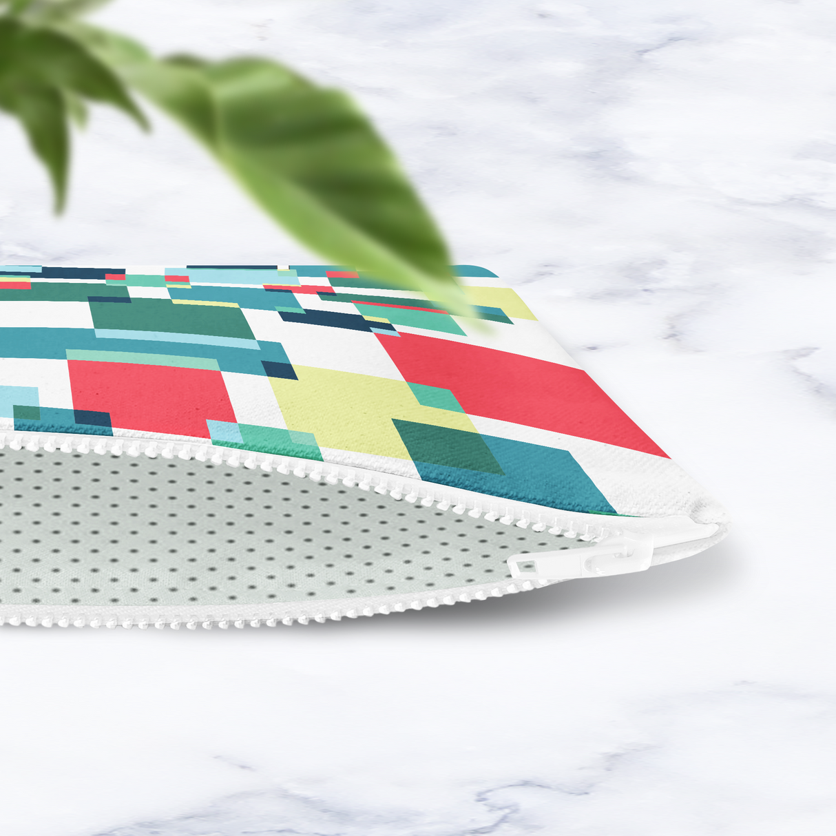 Shadowbright Geometric Abstract Makeup Bag - 24cm x 19cm