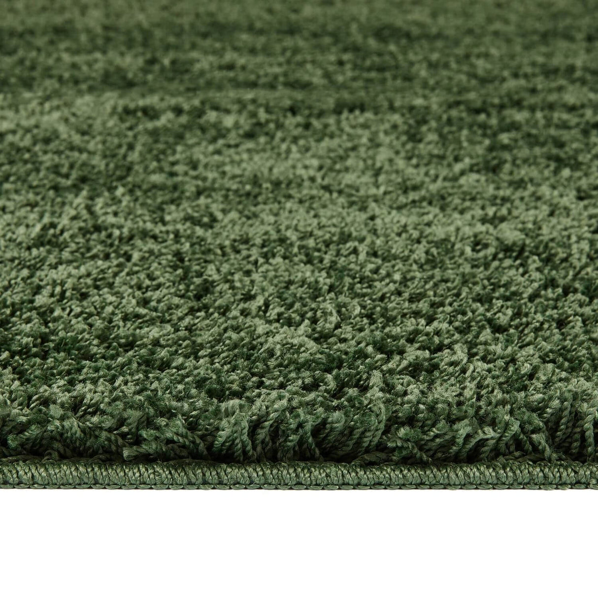 Washable Forest Green Shaggy Rug by The Rugs