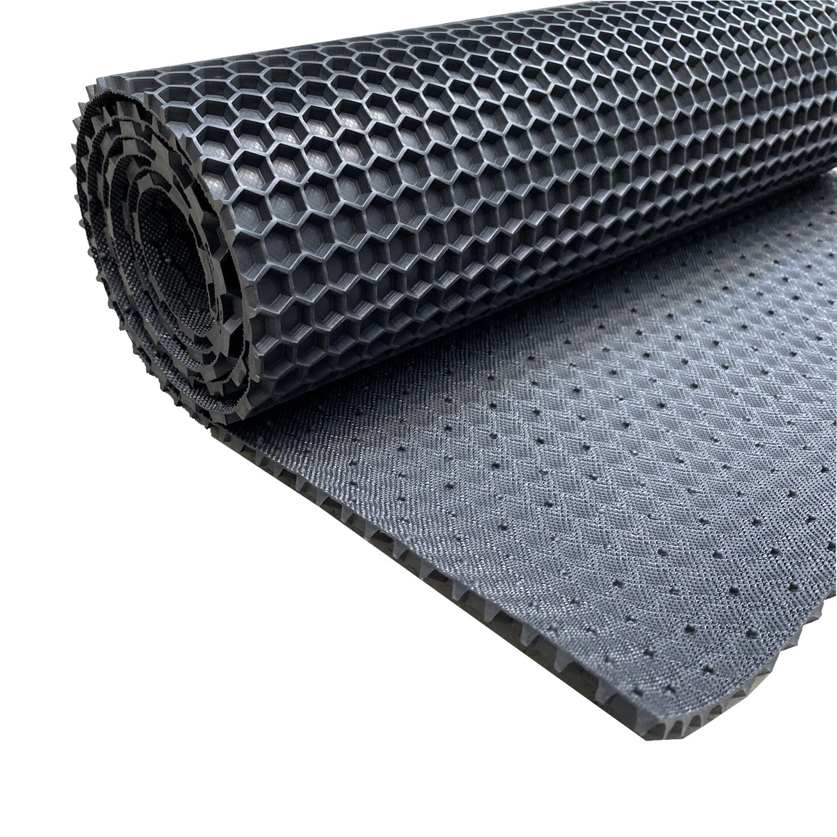 Nicoman Hex PVC Rubber Mats Black - 1.5m Wide
