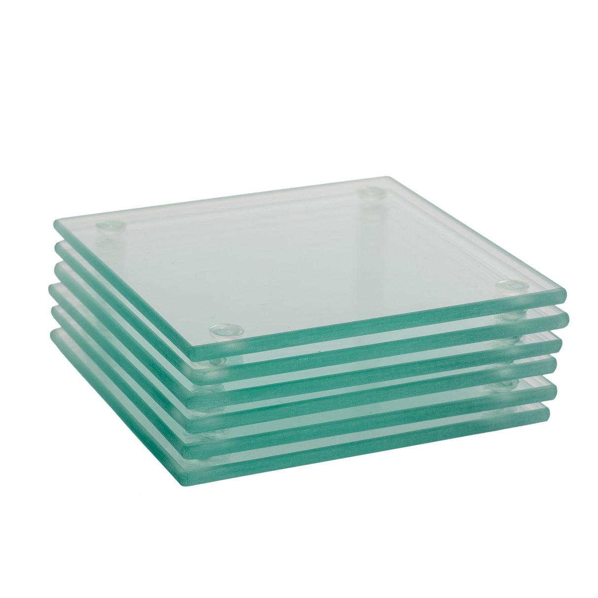 Rinkit Square Glass Coasters Pack of 6 – 10cm