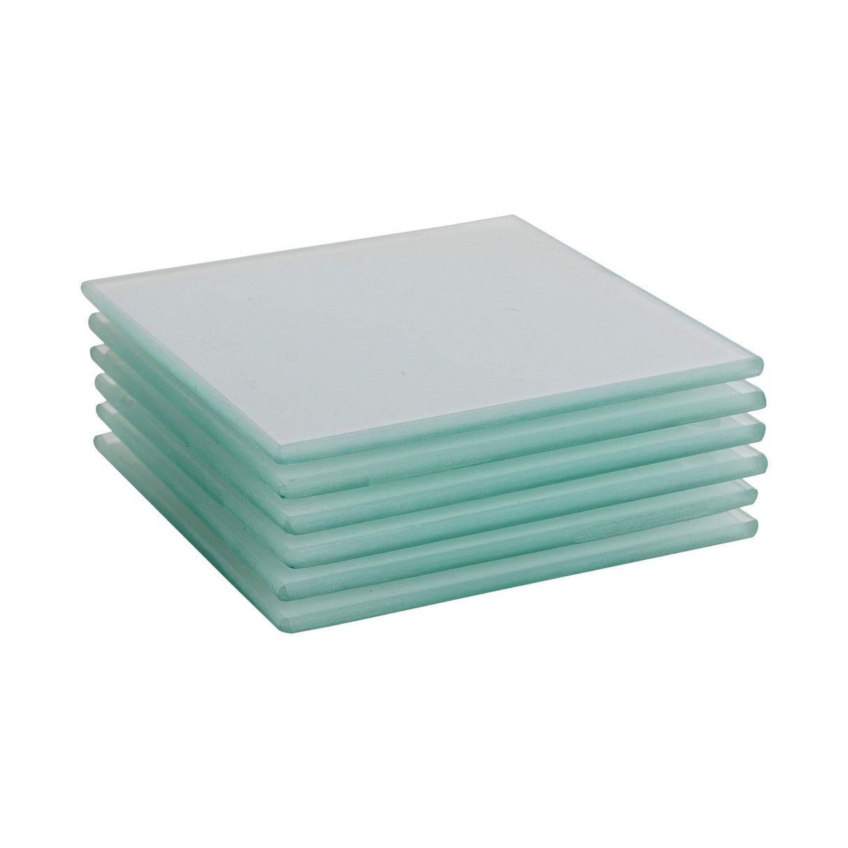 Rinkit Square Glass Coasters Pack of 6 – 10cm