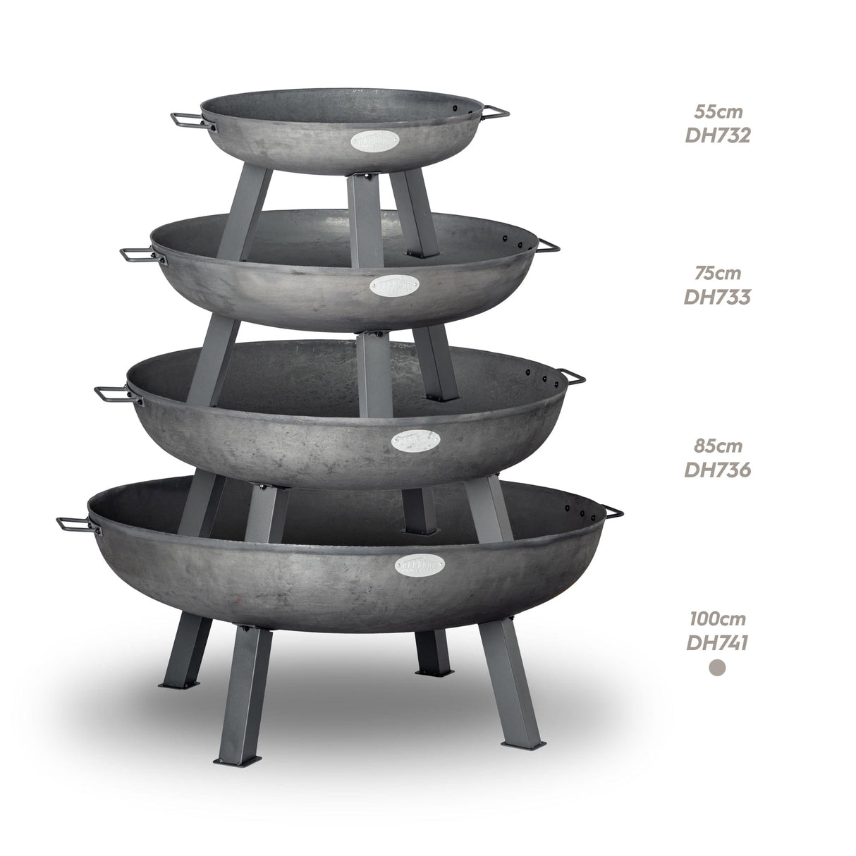 Rinkit XL Cast Iron Fire Pit - 100cm