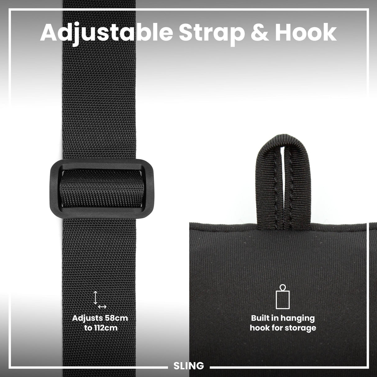 ION8 Lightweight, Sling Bottle Bag, Black