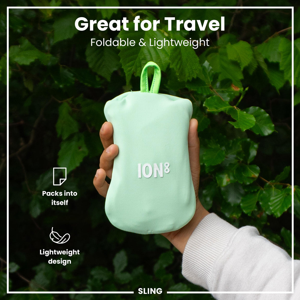 ION8 Lightweight, Sling Bottle Bag, Green