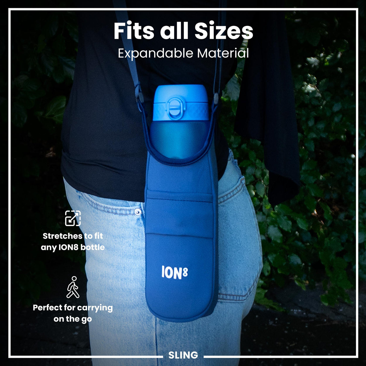 ION8 Lightweight, Sling Bottle Bag, Navy