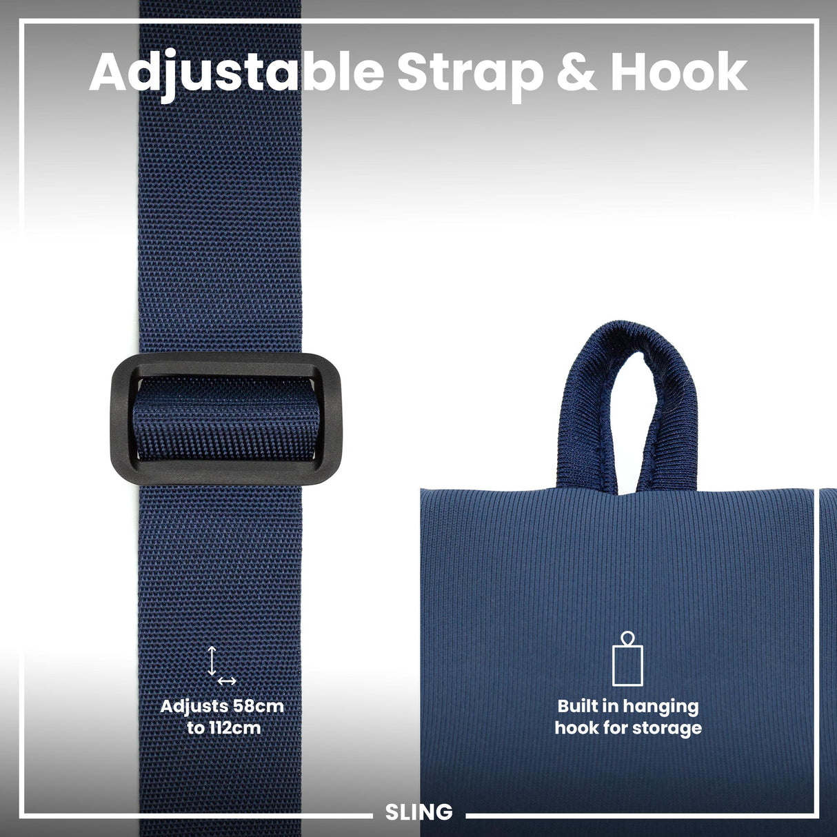 ION8 Lightweight, Sling Bottle Bag, Navy