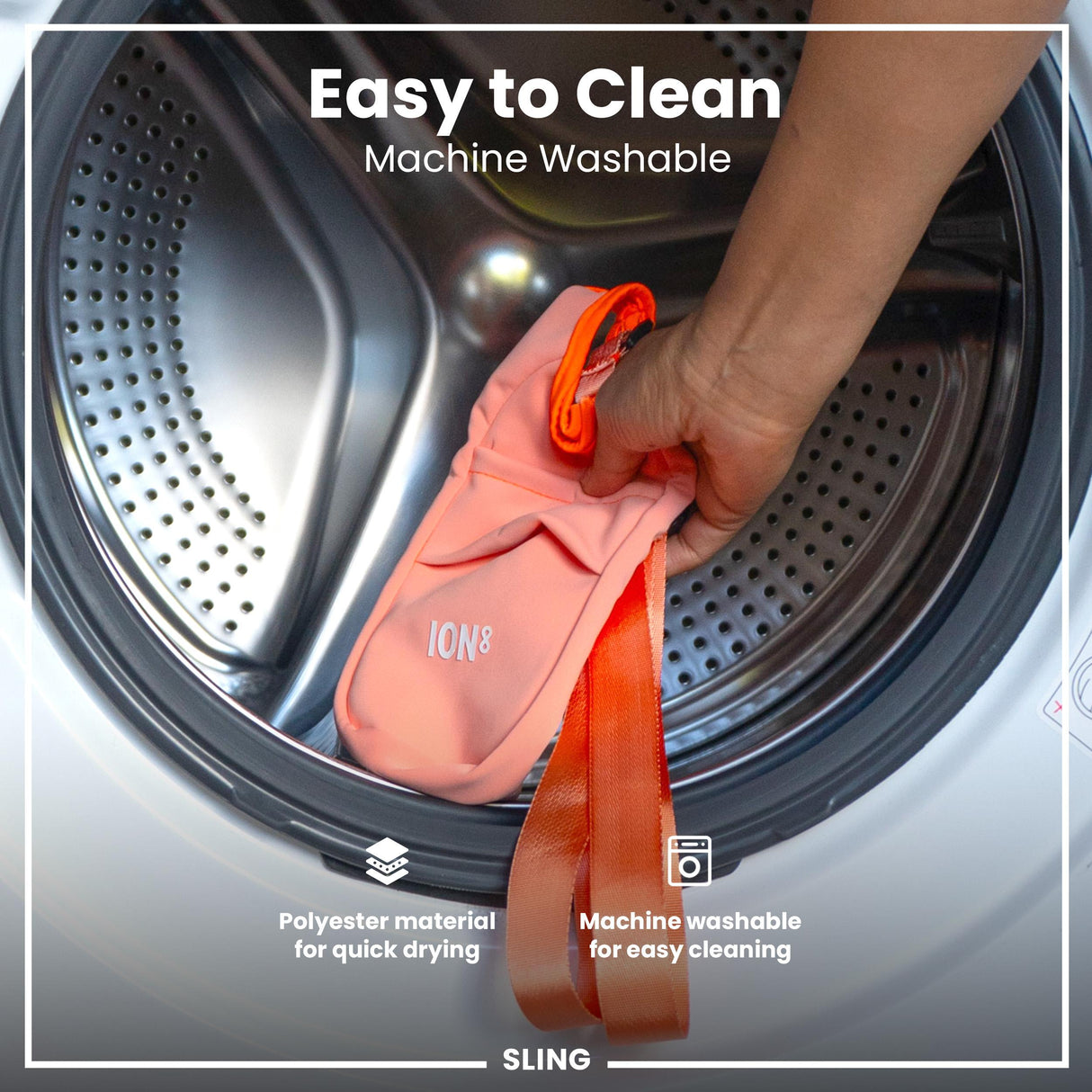 ION8 Lightweight, Sling Bottle Bag, Coral