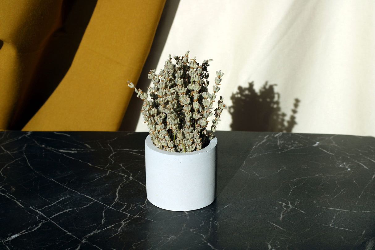 Gloria Home Concrete Cylinder Tealight Holder & Pot