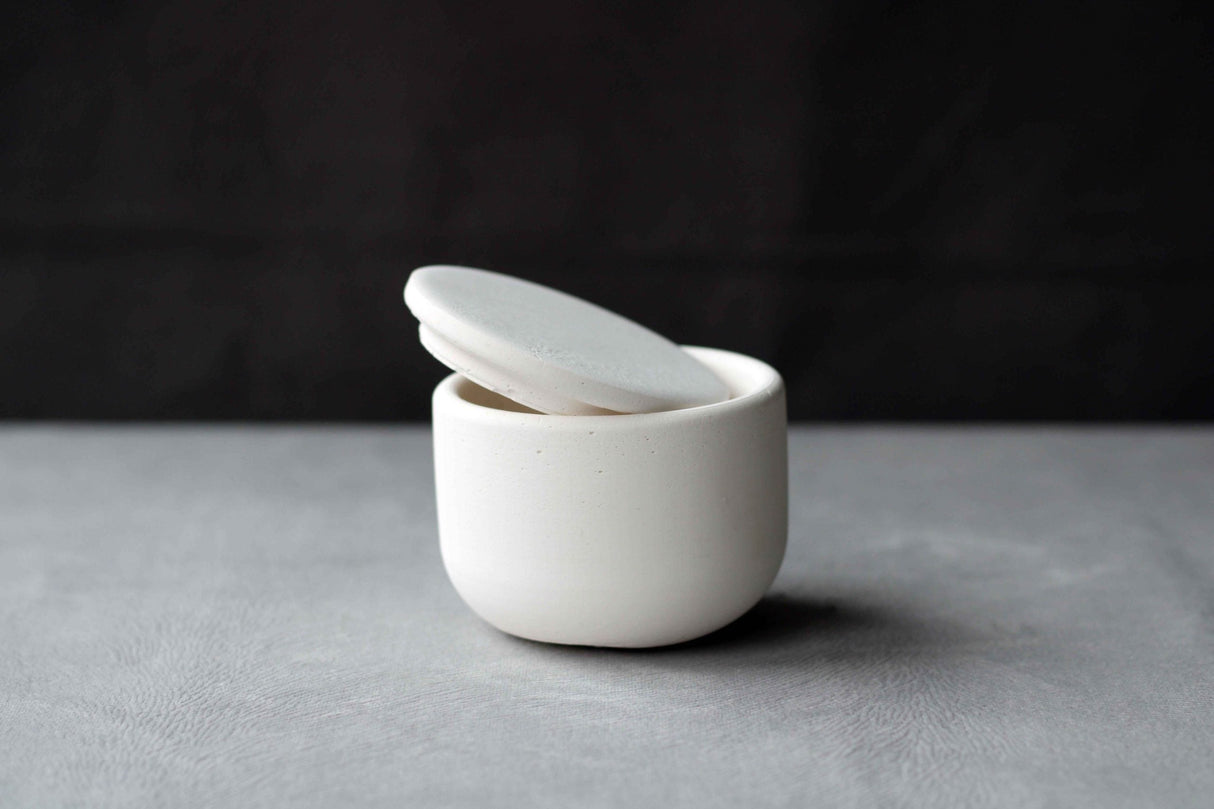 Gloria Home White Concrete Jewellery & Tealight Holder - Small