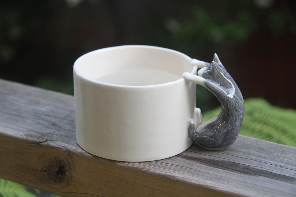 4AM Studio Cat Cup - Grey Blue