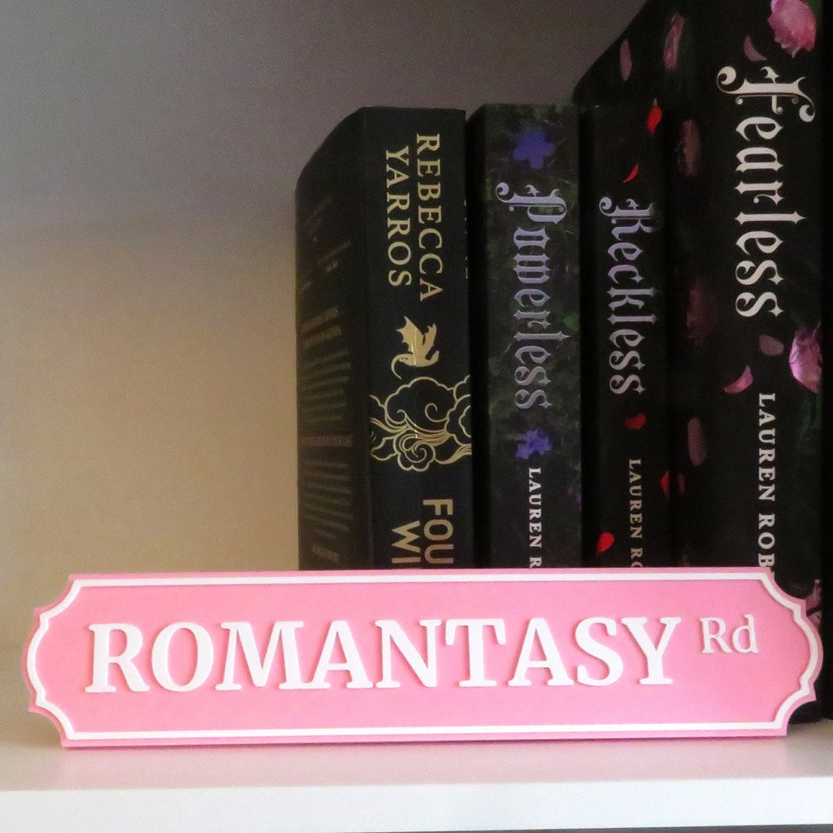 Filamora Studios Custom Bookshelf Street Sign Library Label