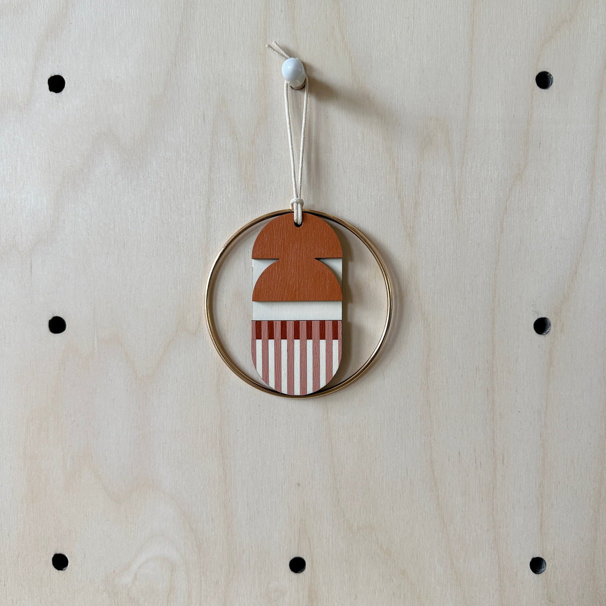 Warm Tones Small Geometric Wall Hanging