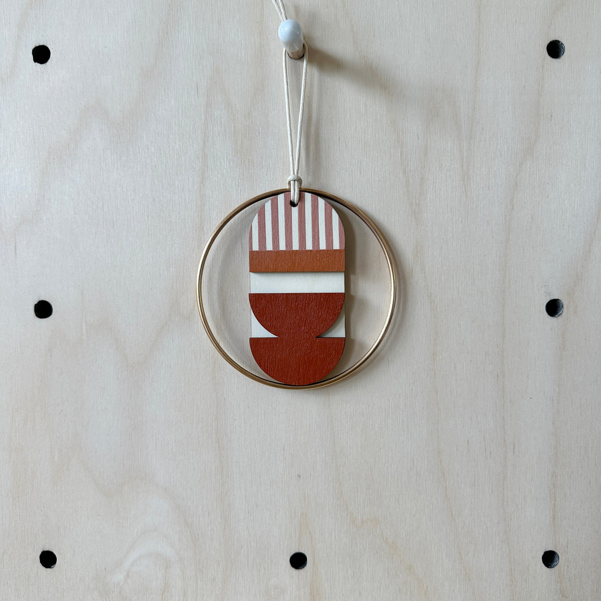 Warm Tones Small Geometric Wall Hanging