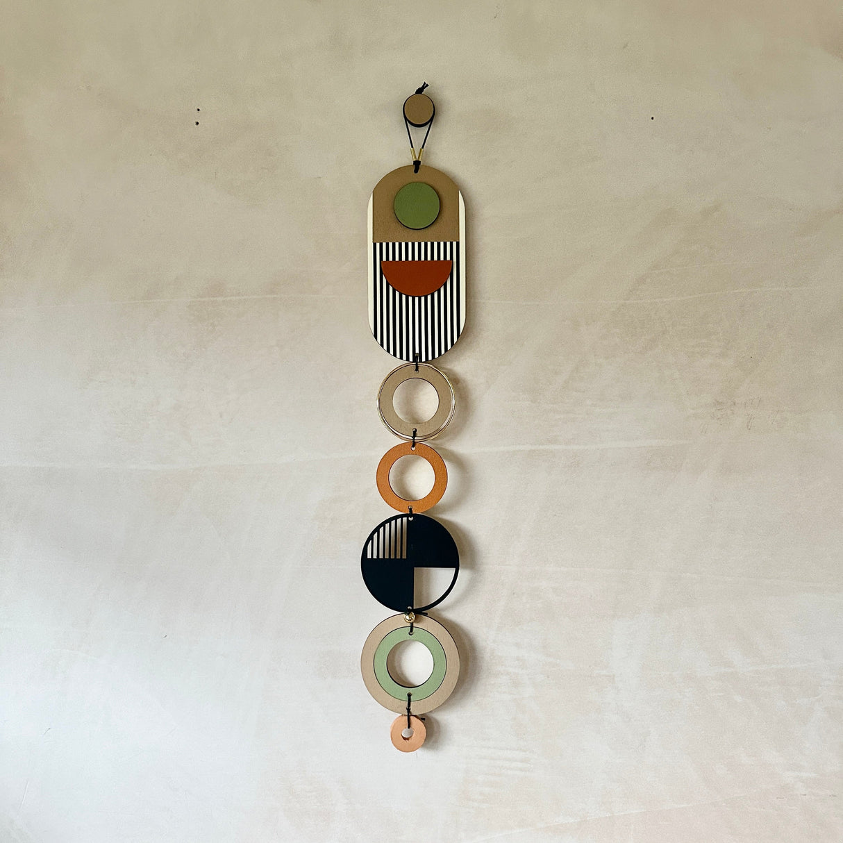 Modern Geometric Wall Hanging Art | Mid‑Century Slim Wall Decor